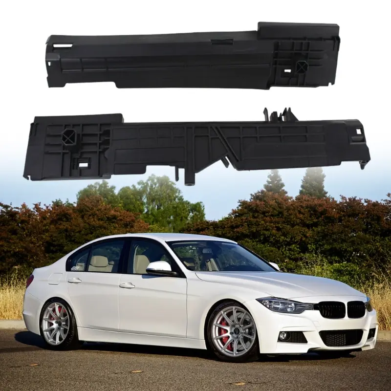Radiator Expansion Water Mounting Plate Bracket Support Compatible for F30 328i 335i F32 17117600536 17117600537 2x