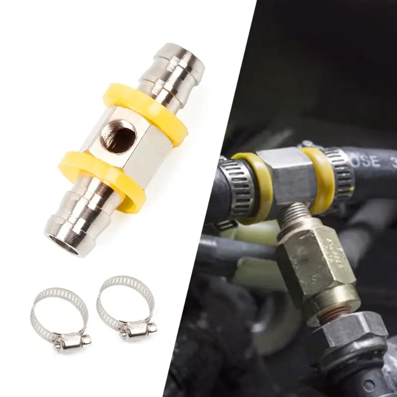 Line Pressure Gauge T-Fitting Adapter 3/8" Fitting
