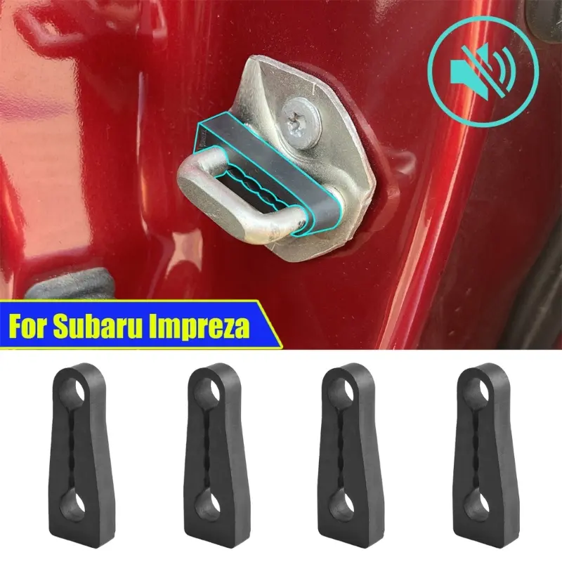 4Pcs Door Lock Buffer Damper Soundproof Pad Damping Protector for Car SUV