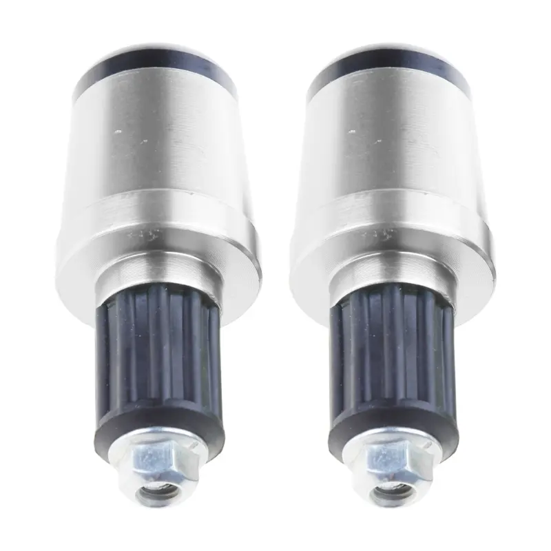 1Pair 7/8" Motorcycle Anti-Vibration Handle Bar End Plug Grip Ends Aluminum