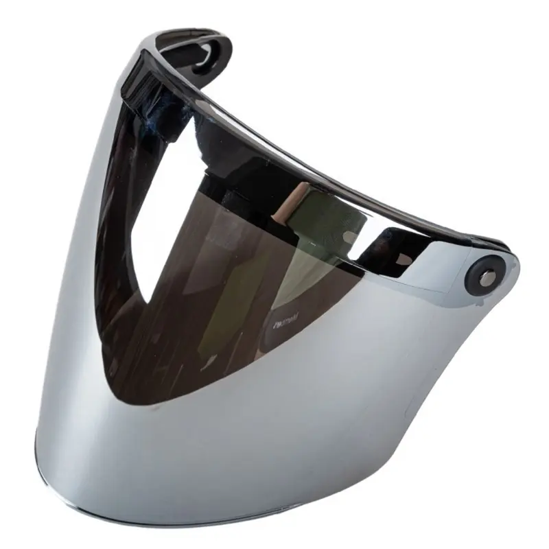 Universal 3-Snap Open Face Helmet Visor 3/4 Helmet Visor Shield for Scratch Resistant UV Protected