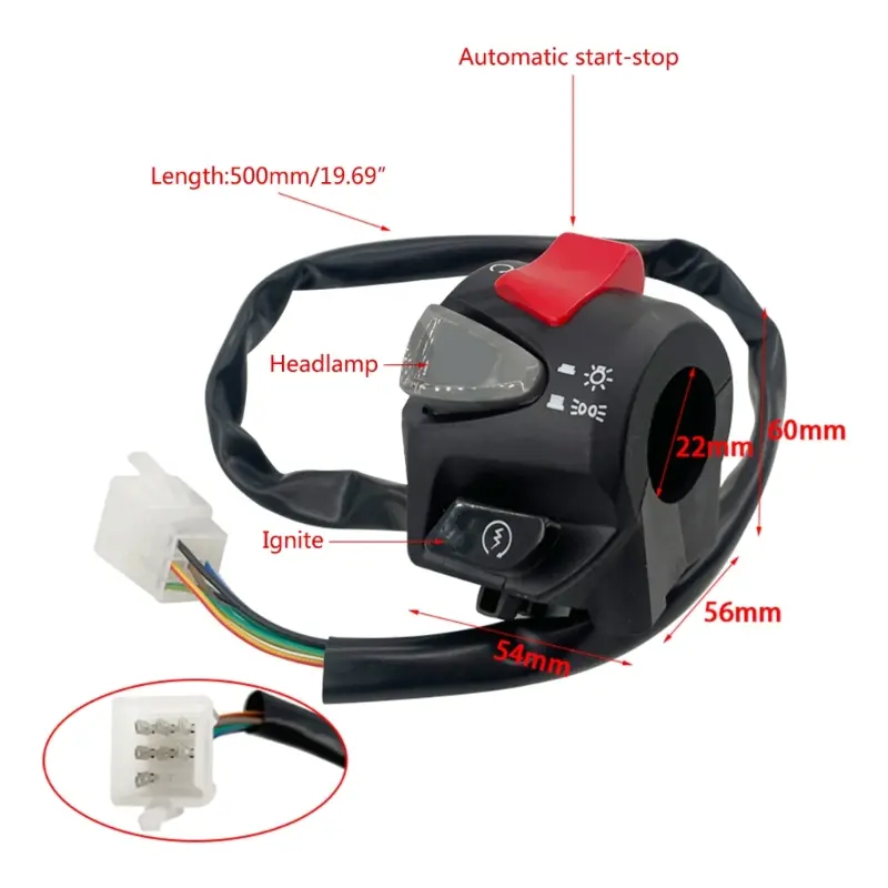 Turn Electric Fog Lamp Light Handlebar Controller ABS for PCX150