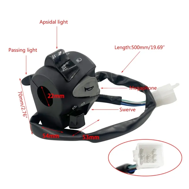 Turn Electric Fog Lamp Light Handlebar Controller ABS for PCX150