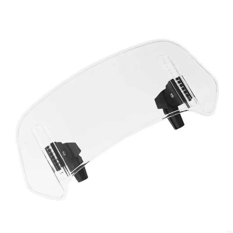 R53D Windshield Extension with Adjustable Spoiler Easy Installs Motorcycle Windshield