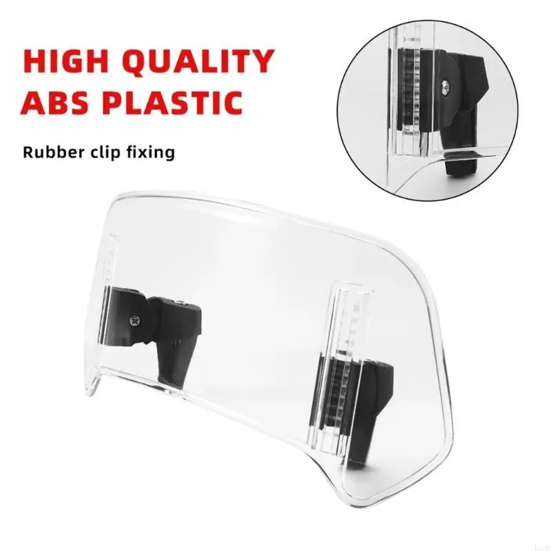 R53D Windshield Extension with Adjustable Spoiler Easy Installs Motorcycle Windshield