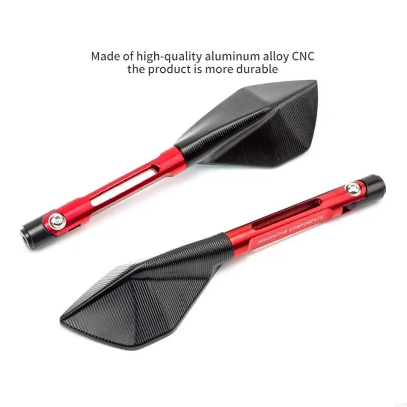R53D 2Pcs/Pair Motorcycle Rearview Mirror Scooter Motocross Rearview Mirrors Electrombile Back Side Mirror 8/10mm