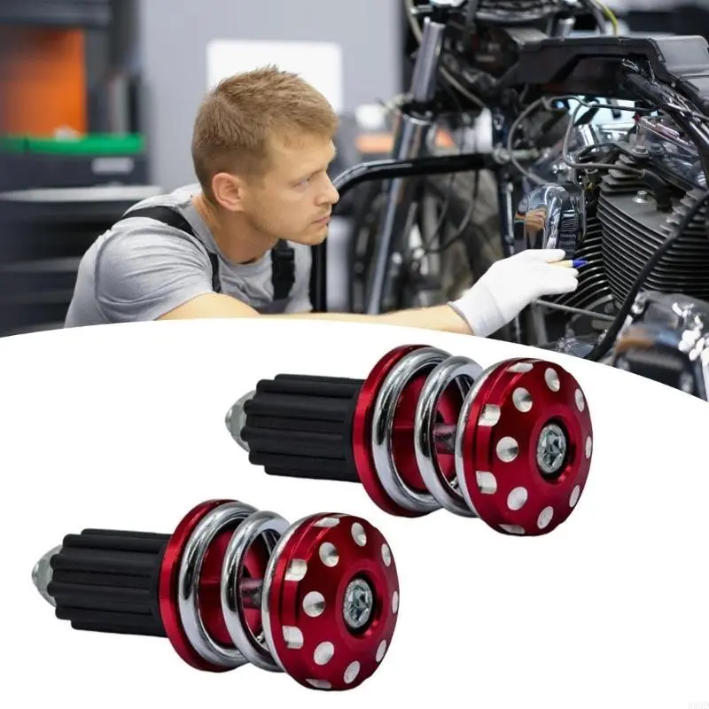 R53D Motorcycle Grip Ends With Innovative Spring System For Smooth Riding Experience