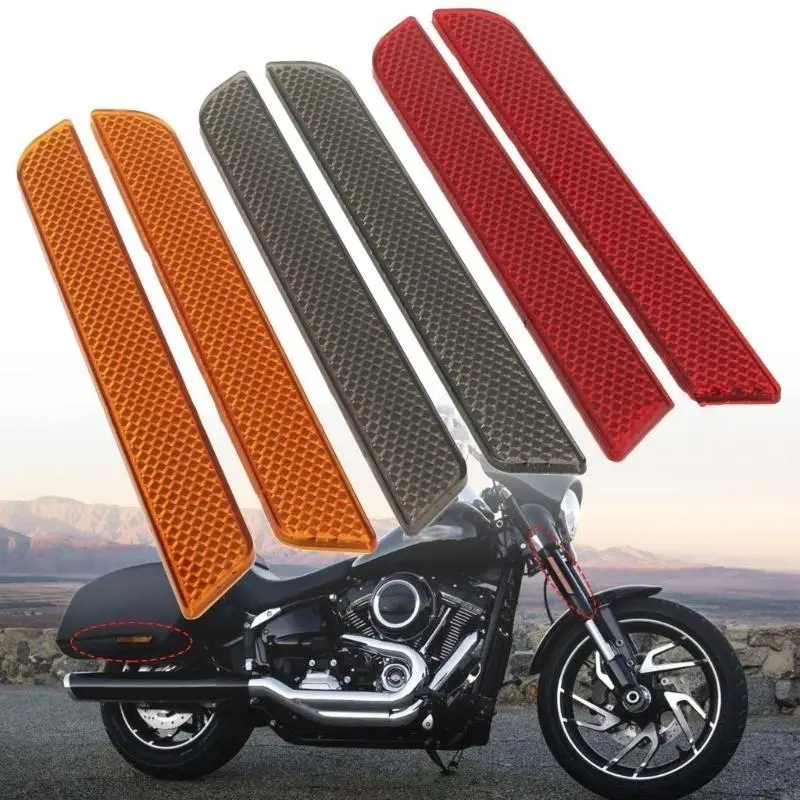 R53D Motorcycle Front Fork Reflector Lower Legs SliderTrim Reflector 2014-Up