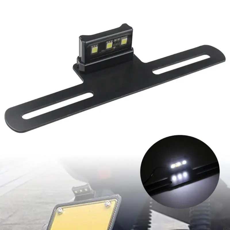 R53D High Intensity LED Tail Light with License Plate Feature 12V Quick Installs Compact Motorcycle LED Tail Light with Mount