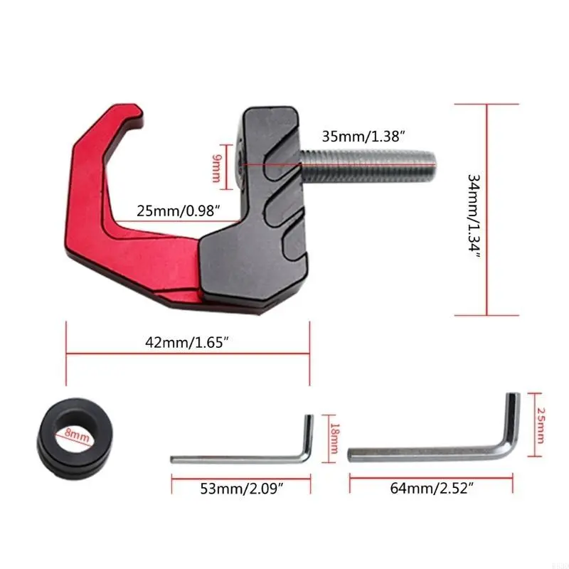 R53D Motorcycle Electric Scooter Helmet Hanging Bag Luggage Hanger Grip Hook Bracket