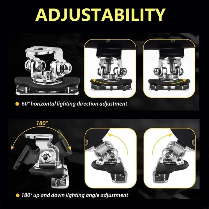 R53D Waterproof Car Hood Lamp Holders Easy To Install Car Bonnet Light Supports Vehicle Spare Part for Automotive Enthusiasts