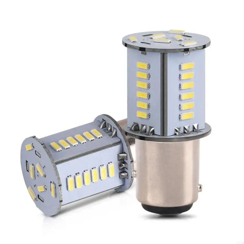 R53D 1157-4014-30 6000K White Reverse Light Bulbs Car Side DRL Backup 720LM 12V