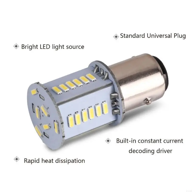 R53D 1157-4014-30 6000K White Reverse Light Bulbs Car Side DRL Backup 720LM 12V