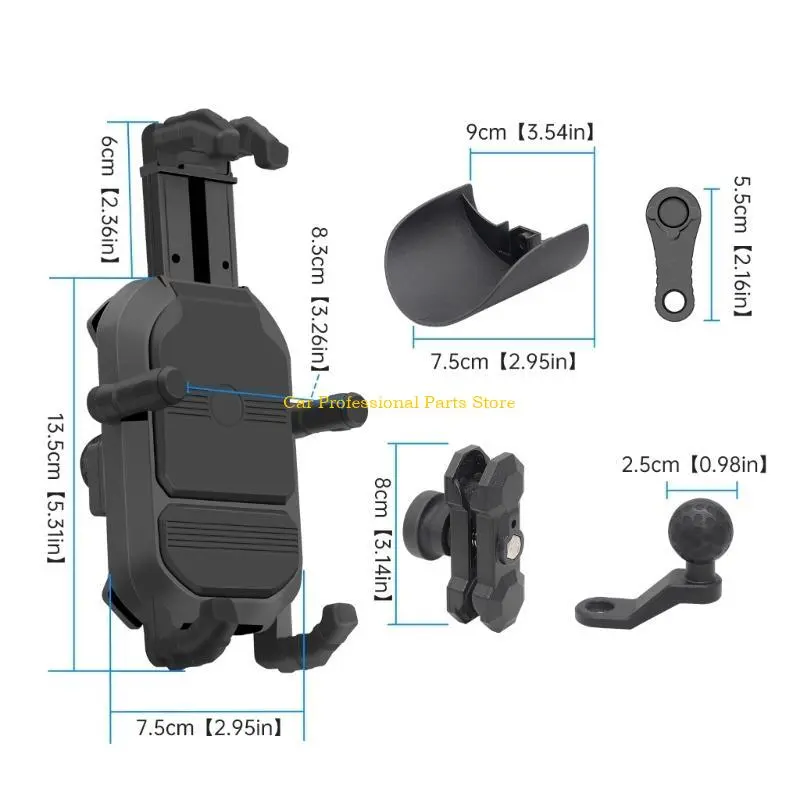 R53D Adjustable Phone Holder Bracket Stand Wireless Charging Cradle Treadmill