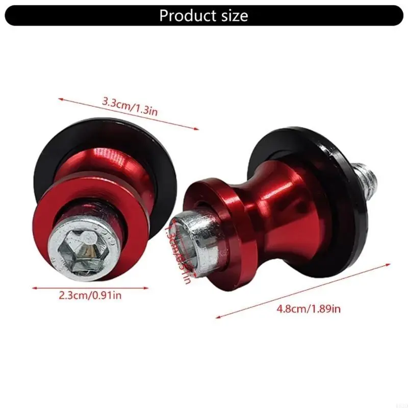 R53D Aluminum Motorcycle Stand Pegs Motorcycle Kickstand Pegs Pair for Modification