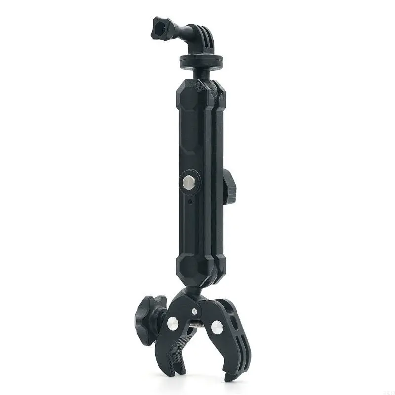 R53D Motorcycle Camera Mount Aluminum & ABS Cycling Camera Bracket Handlebar Support