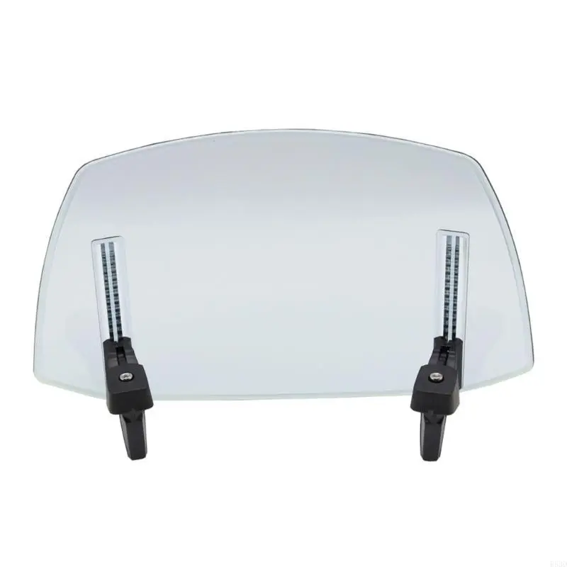 R53D Universal Motorcycle Windshield Spoiler Air Deflector Adjustable ABS for Bike