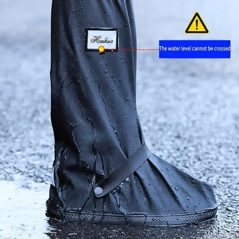 R53D Versatile Motorcycle Rain Gear Weatherproof Shoe Cover PVC for Riding Cycling