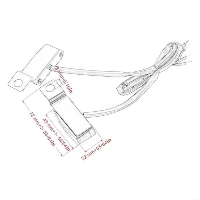 R53D 2x Motorcycle Sequential Flowing Led Turn Intermitentes Lights Brake Lamp