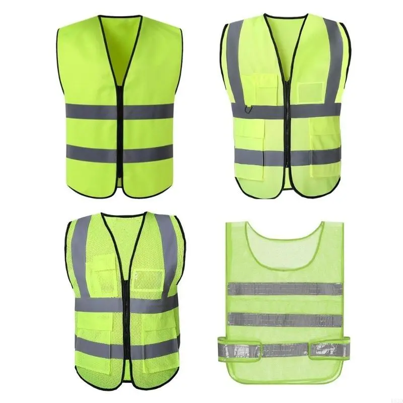 R53D Yellow Reflective Vest Lightweight & Breathable Vest for Drivers and Workers
