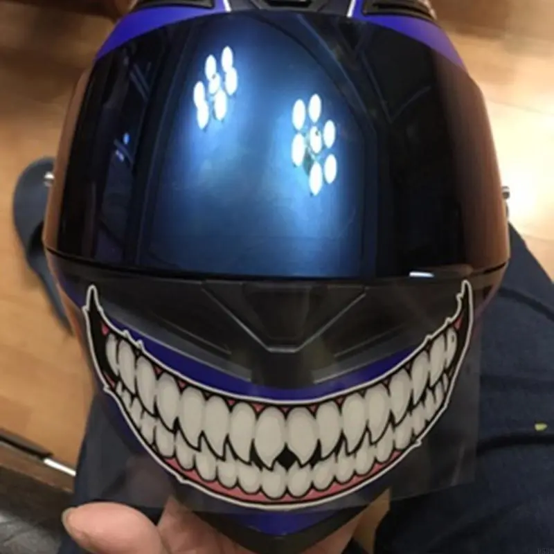 R53D Helmet Decals Novel Decoration for Motorcycle Helmet Adhesive