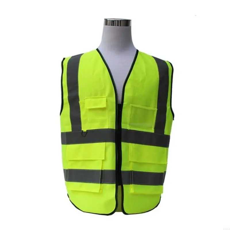 R53D Yellow Reflective Vest Lightweight & Breathable Vest for Drivers and Workers