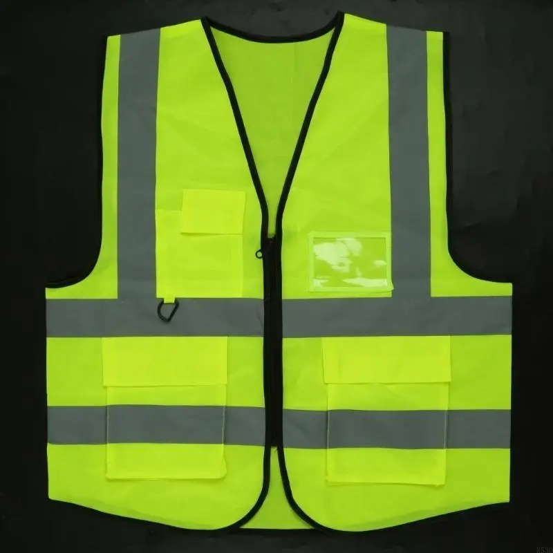 R53D Yellow Reflective Vest Lightweight & Breathable Vest for Drivers and Workers