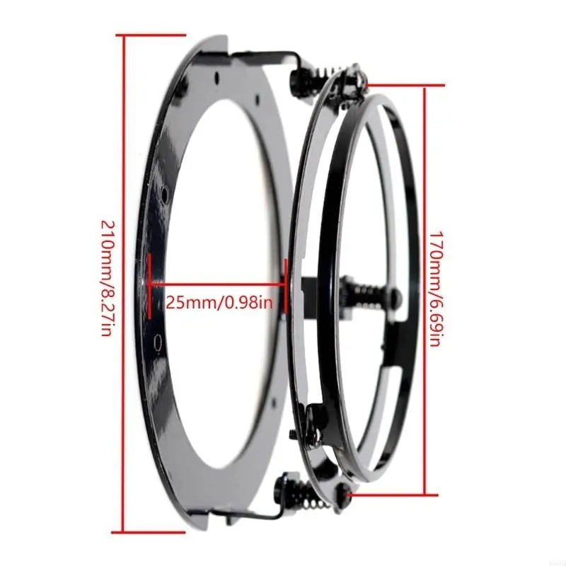 R53D Upgraded 7 Inch Round Headlight Bracket Lightweight Headlight Fixing Support Motorcycle Spare Part Suitable for Vehicle