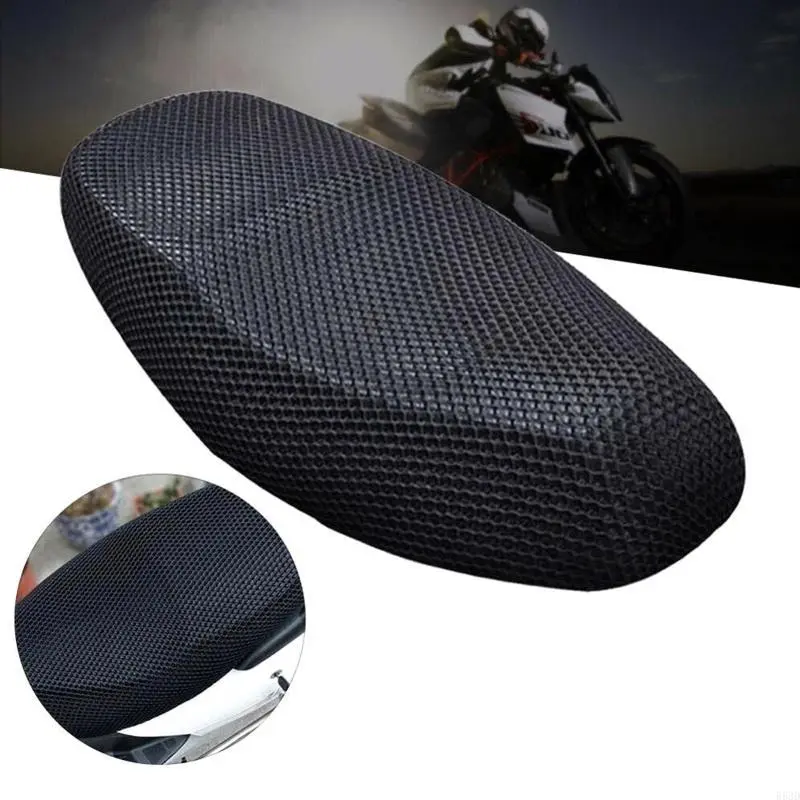 R53D Motorcycle for Seat Cushion Air Cooling Mesh Motorcycle for Seat Pad. Stops Hot for Seat Breathable Motorcycle for Se