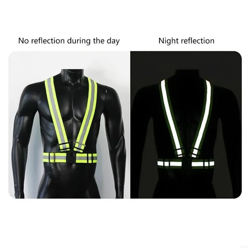 R53D Highlight Reflective Straps Night Riding Clothing Adjustable Vest For Motorcycle