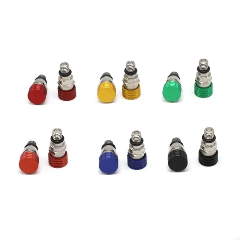 R53D 1 Pair 0.8mm Fork Air Bleeder Pressure Relief for Valve Motocross Dirt Bike Motorcycle