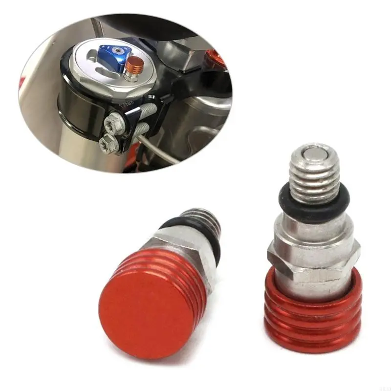 R53D 1 Pair 0.8mm Fork Air Bleeder Pressure Relief for Valve Motocross Dirt Bike Motorcycle