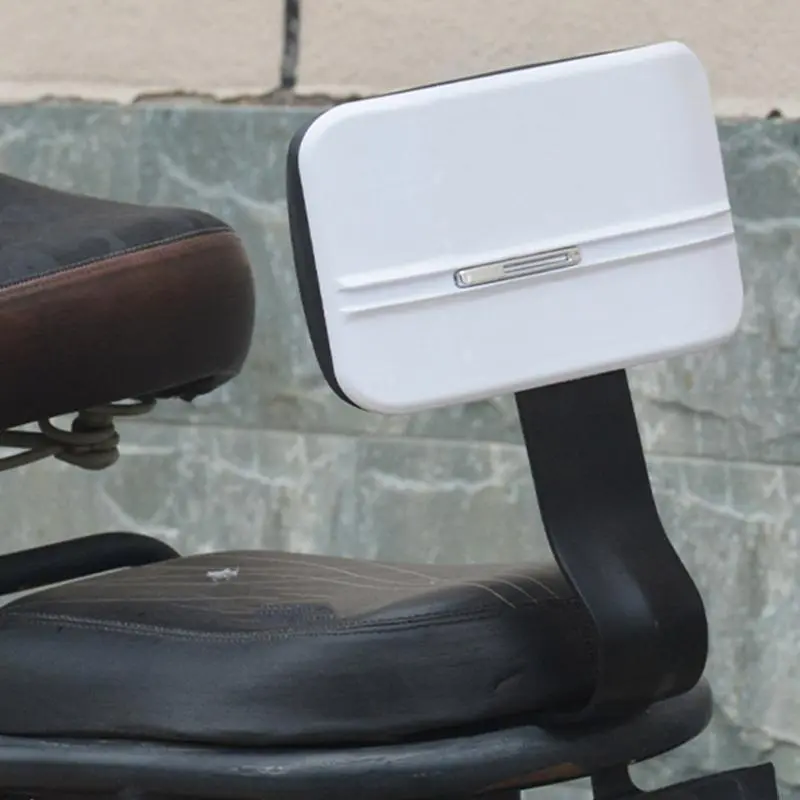 R53D Electric Bike Rear for Seat Backrest Support Back Saddle Leather Sleeve for Seat