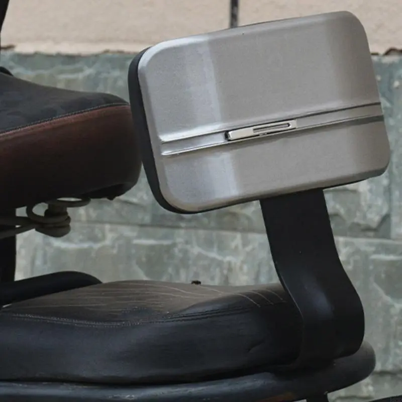 R53D Electric Bike Rear for Seat Backrest Support Back Saddle Leather Sleeve for Seat