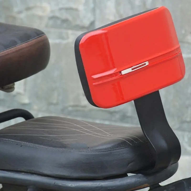 R53D Electric Bike Rear for Seat Backrest Support Back Saddle Leather Sleeve for Seat