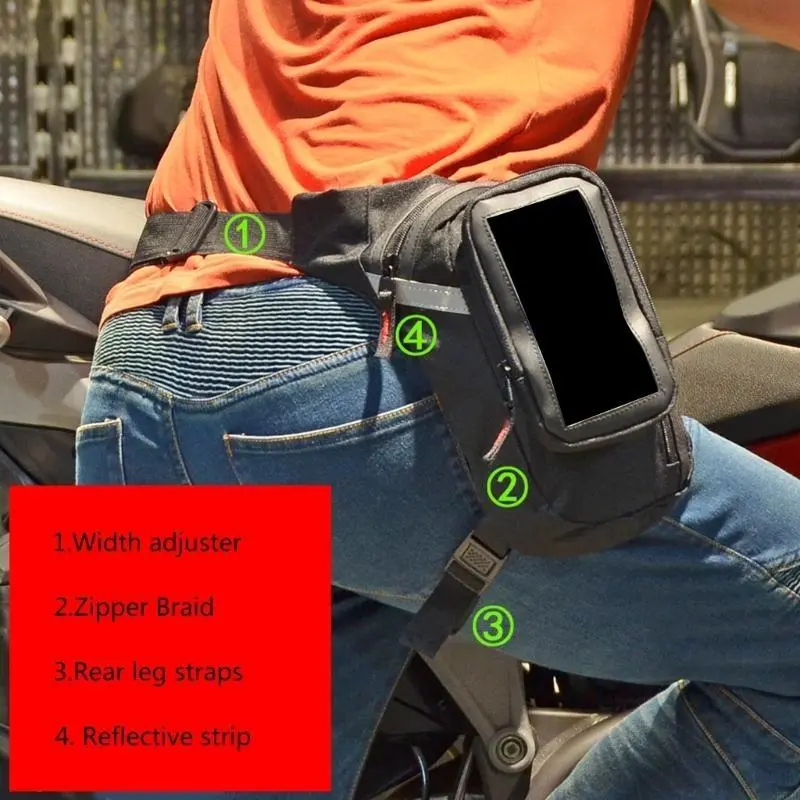 R53D Waterproof Leg Waist Bags Portable Outdoor Hiking Motorcycles Leg Bag Waist Bag