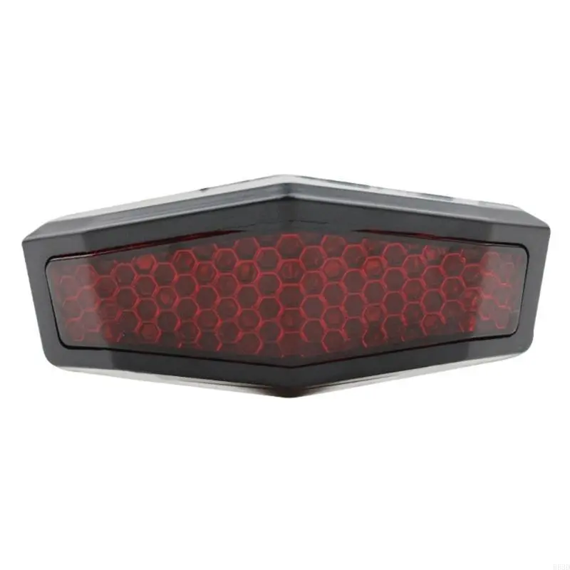 R53D LED 12V Brake Stop Light License Taillight Red For ATV Off-road Motorcycle Running Tail Light Universal 12V Red