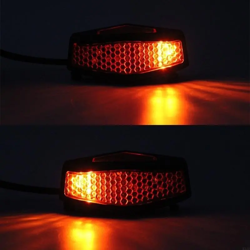 R53D LED 12V Brake Stop Light License Taillight Red For ATV Off-road Motorcycle Running Tail Light Universal 12V Red