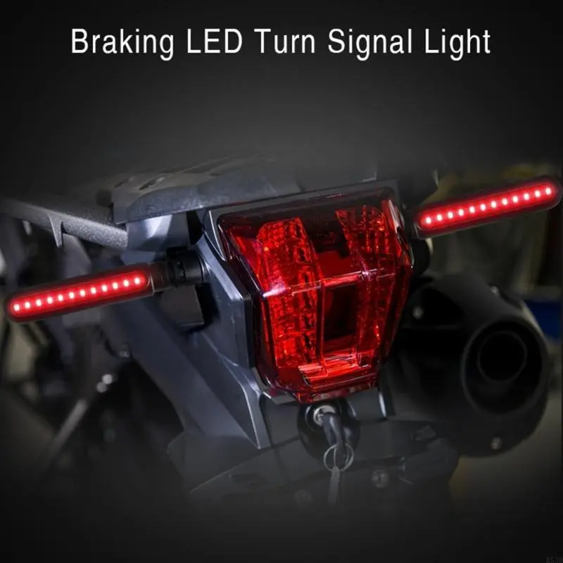 R53D Motorbike LED Turn Flowing Water Flashing Light Sequential 2pcs