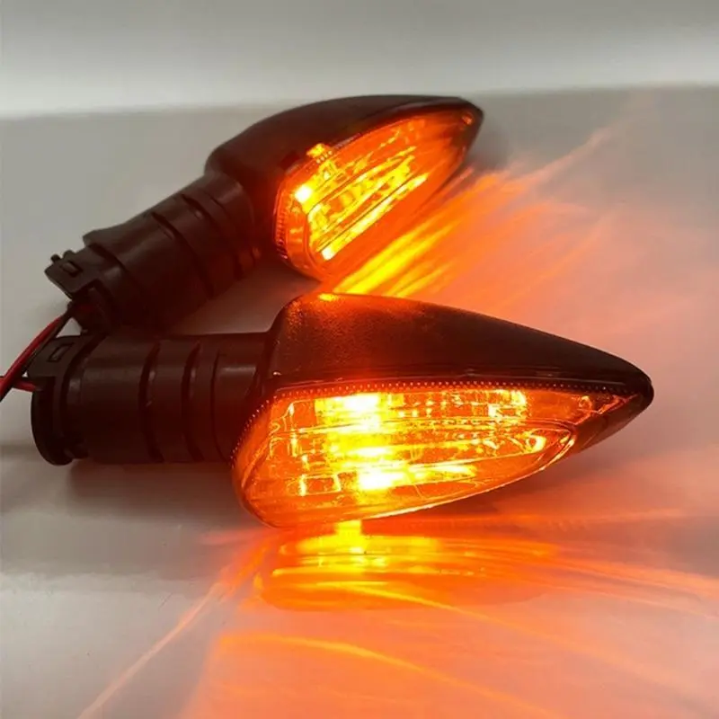 R53D 1Pair LED Flashers Motorcycles Turn Warning Lights Daytime Running Light for NVX155Y 15ZR135LC Aerox155