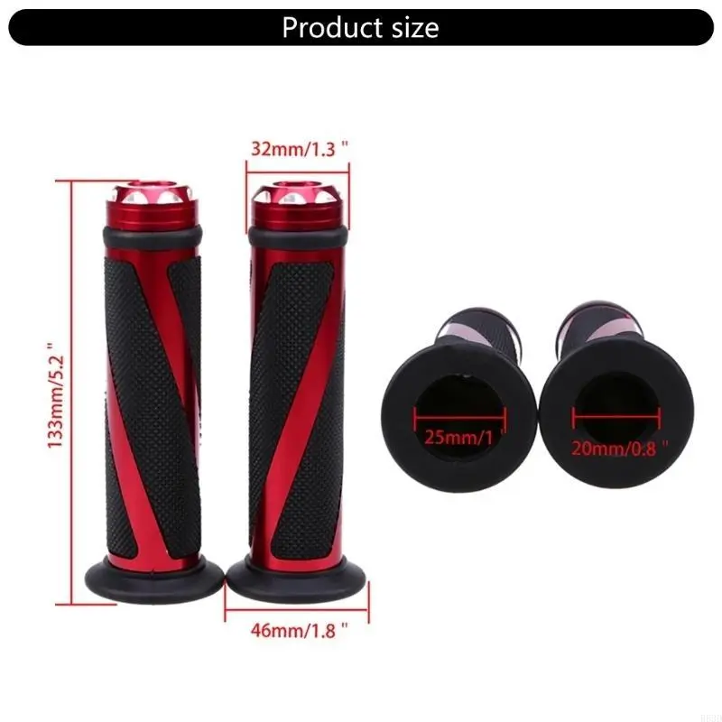 R53D Stylish Motorcycle Handlebar Grips performances Motorcycle Grips Simple Isntalls