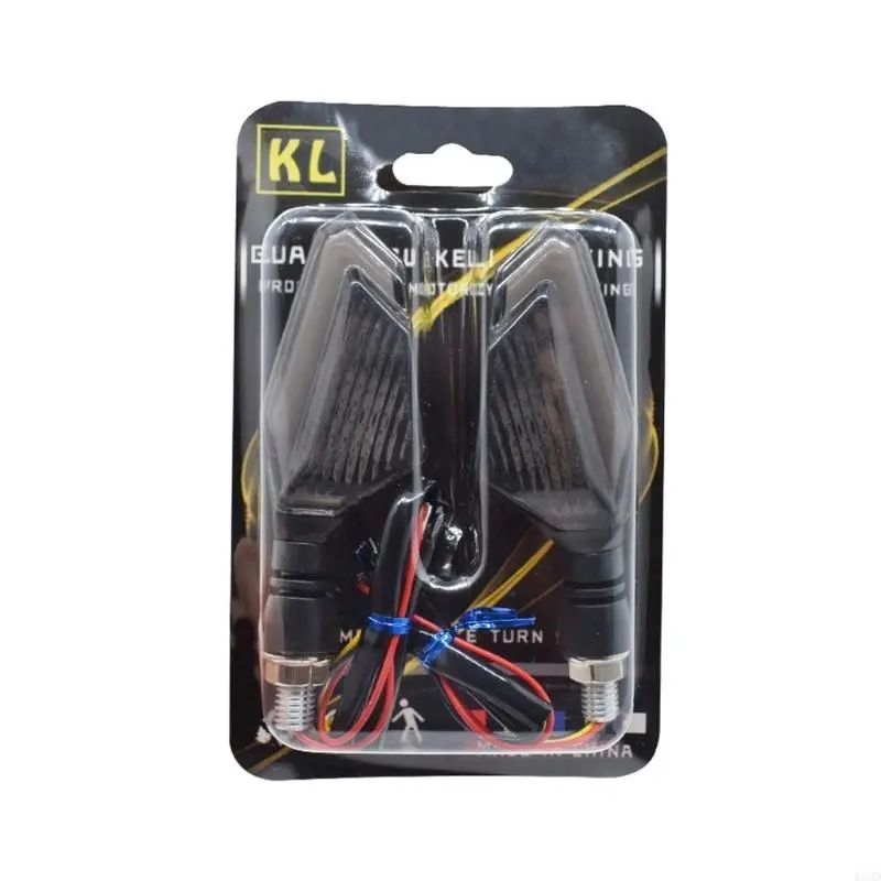 R53D Universal LED Motorcycle Turn Light 12V Waterproof Amber Flasher Rear Lights Lamp