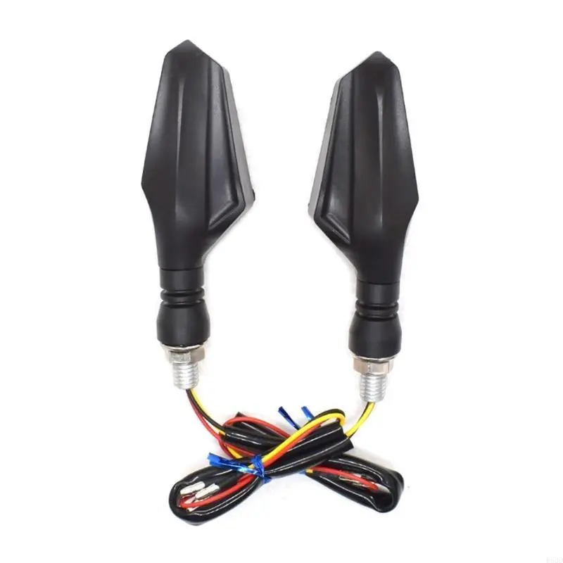 R53D Universal LED Motorcycle Turn Light 12V Waterproof Amber Flasher Rear Lights Lamp