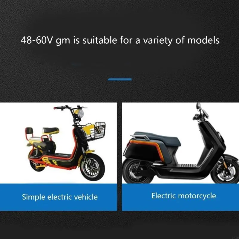 R53D Universal 48V 60V 2 in 1 ATV Motorcycle Electric Horn Round Loud Speaker-Siren