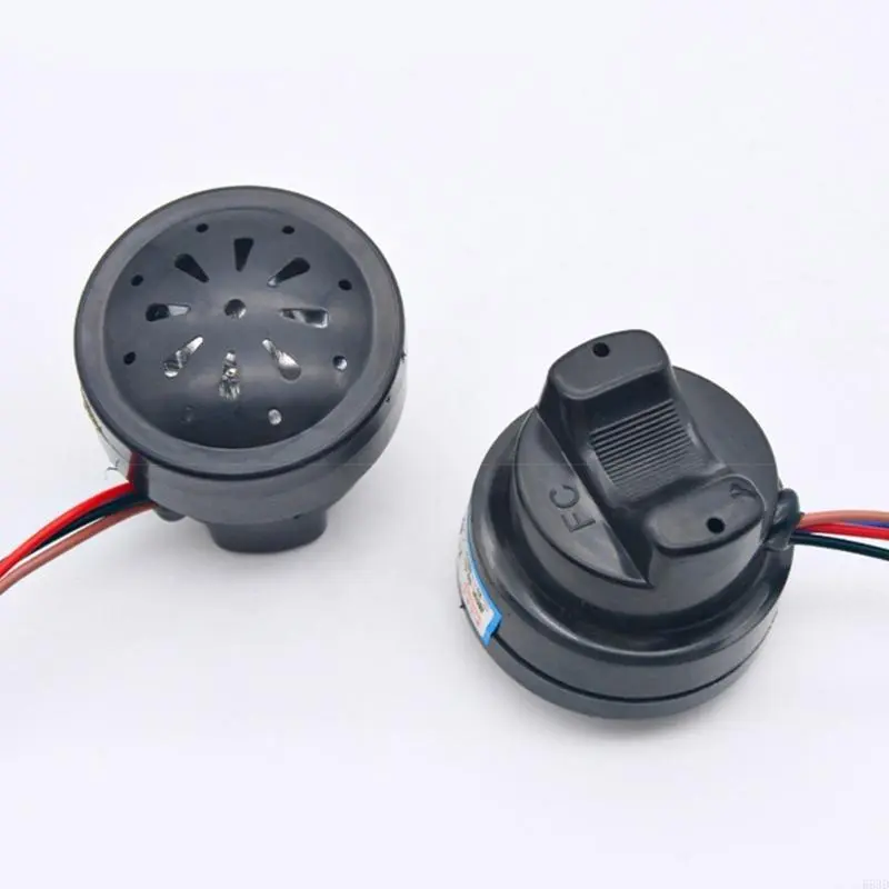 R53D Universal 48V 60V 2 in 1 ATV Motorcycle Electric Horn Round Loud Speaker-Siren