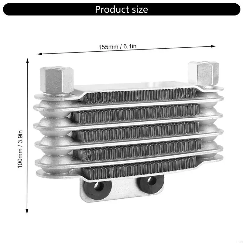 R53D High Efficiency Metal Oil Coolers Cooling Solution for 125CC to 250CC Motorbikes