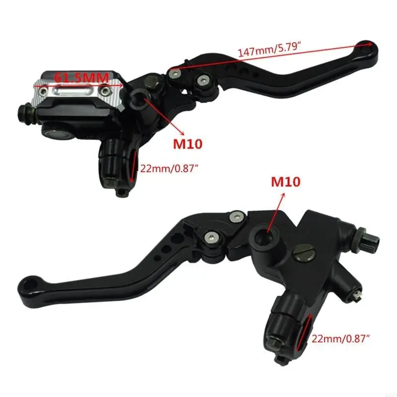 R53D 22mm Motorcycle Upper Front Brake Clutch Cylinder Clutch Reservoir Lever