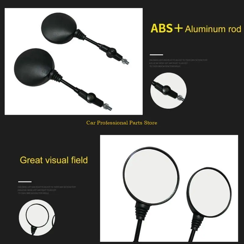 R53D Motorcycle Side Reflectors Easy Installation Multiangle Fit for Enhancing Safety