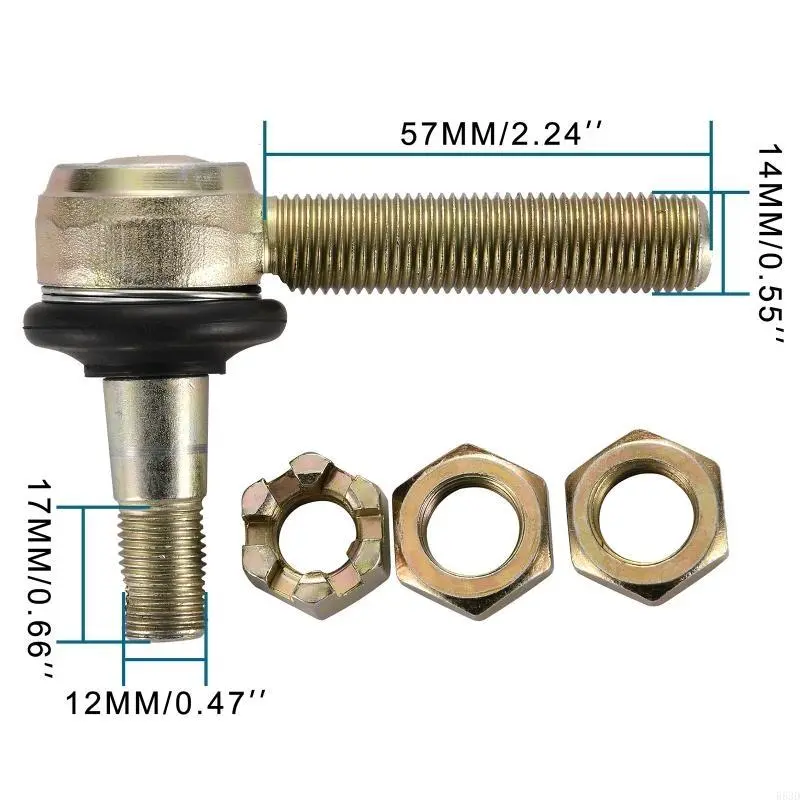 R53D 50cc 70cc 90cc 110cc Atv Quad 4 12-14mm Motorcycle Ball Joint for Front Up and Down Swing Arms Rocker Spare Parts