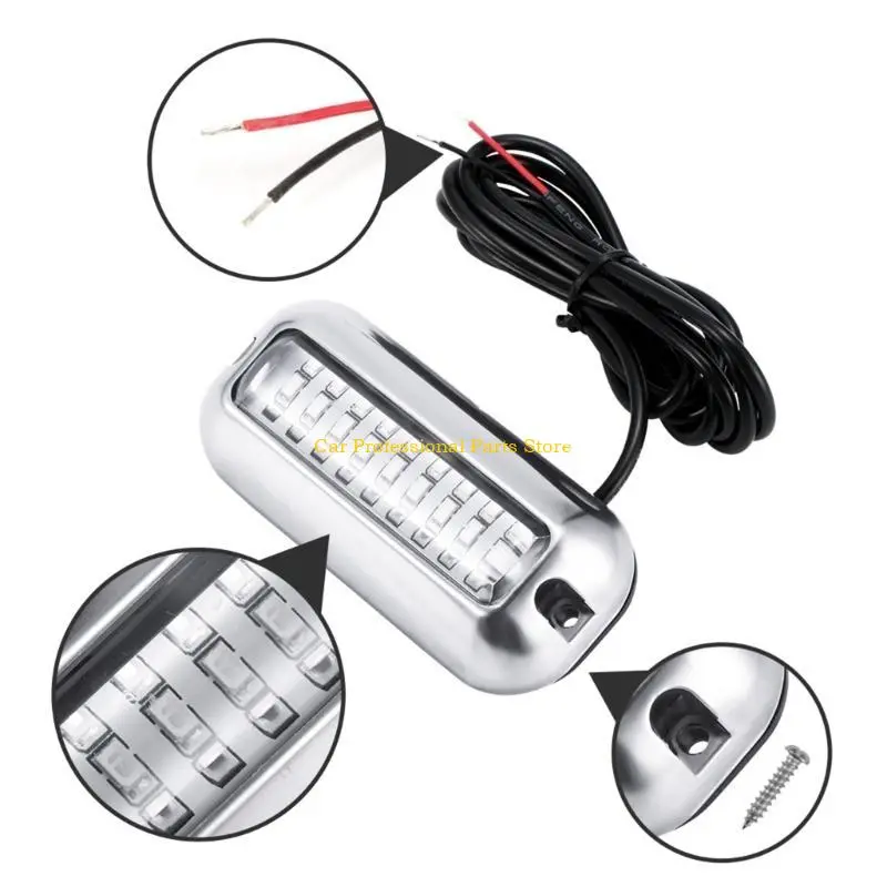 R53D for DC 10-30V Marine Boat Transom LED Stern Light 27 LEDs Waterproof Marine Ligh